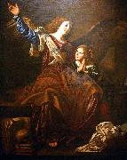 CAVAROZZI, Bartolomeo Guardian angel oil painting on canvas